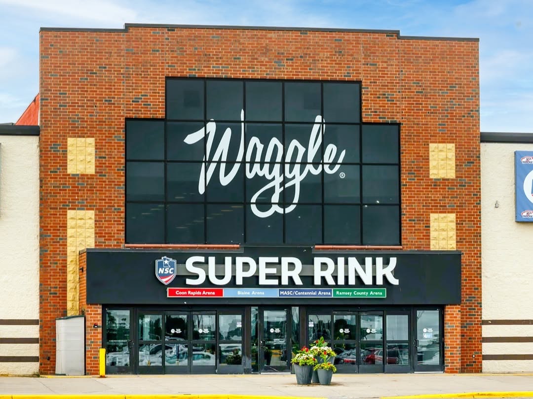 The Super Rink entrance in Blaine, home to Rinks 1–4